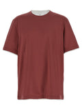 Brunello Cucinelli Camiseta de Algodón Multicolor