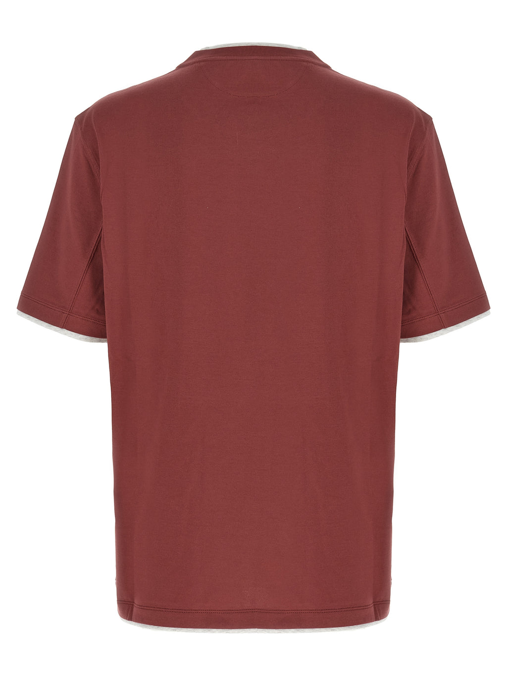 Brunello Cucinelli Camiseta de Algodón Multicolor