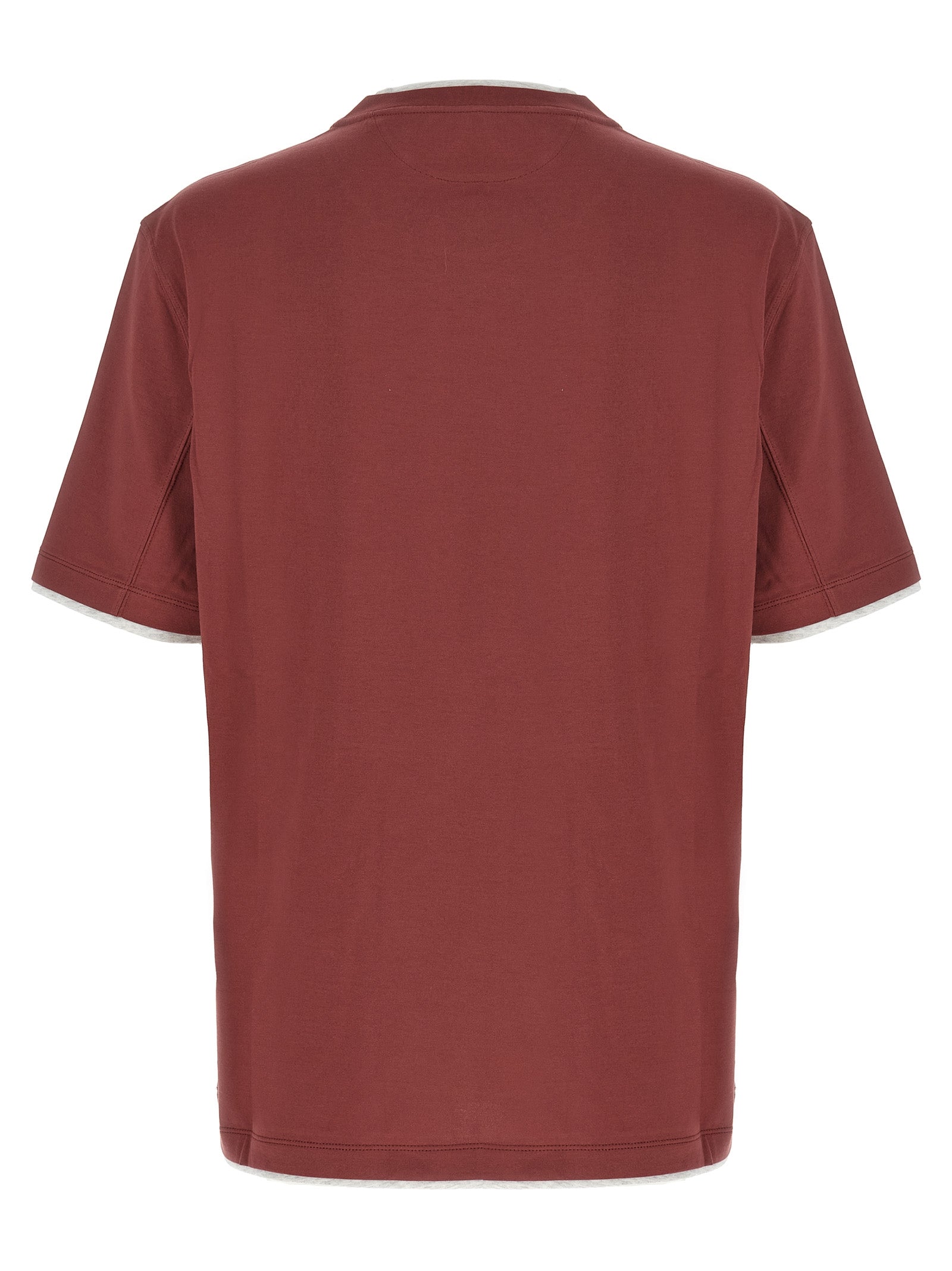 Brunello Cucinelli Camiseta de Algodón Multicolor