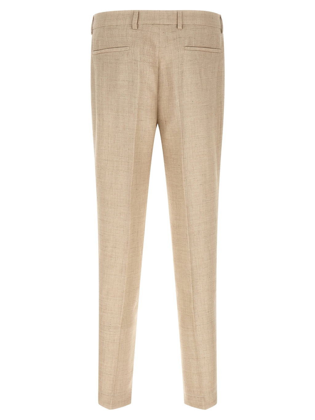Traje de dos piezas de seda beige Brunello Cucinelli