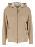 Brunello Cucinelli Beige Cotton Hoodie