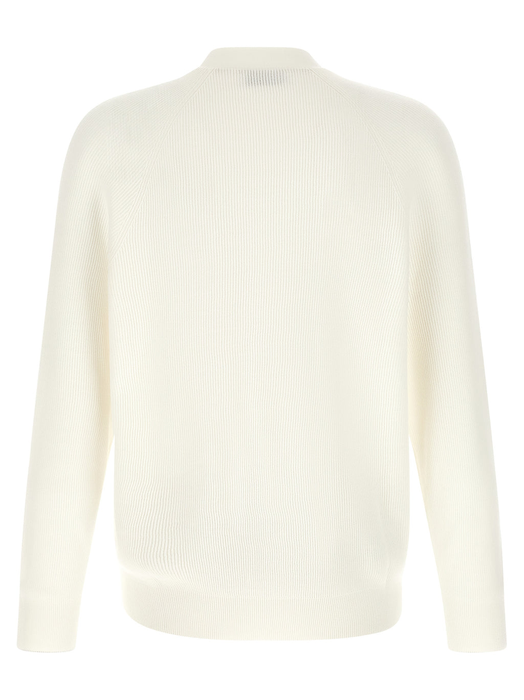 Cárdigan de algodón blanco Brunello Cucinelli