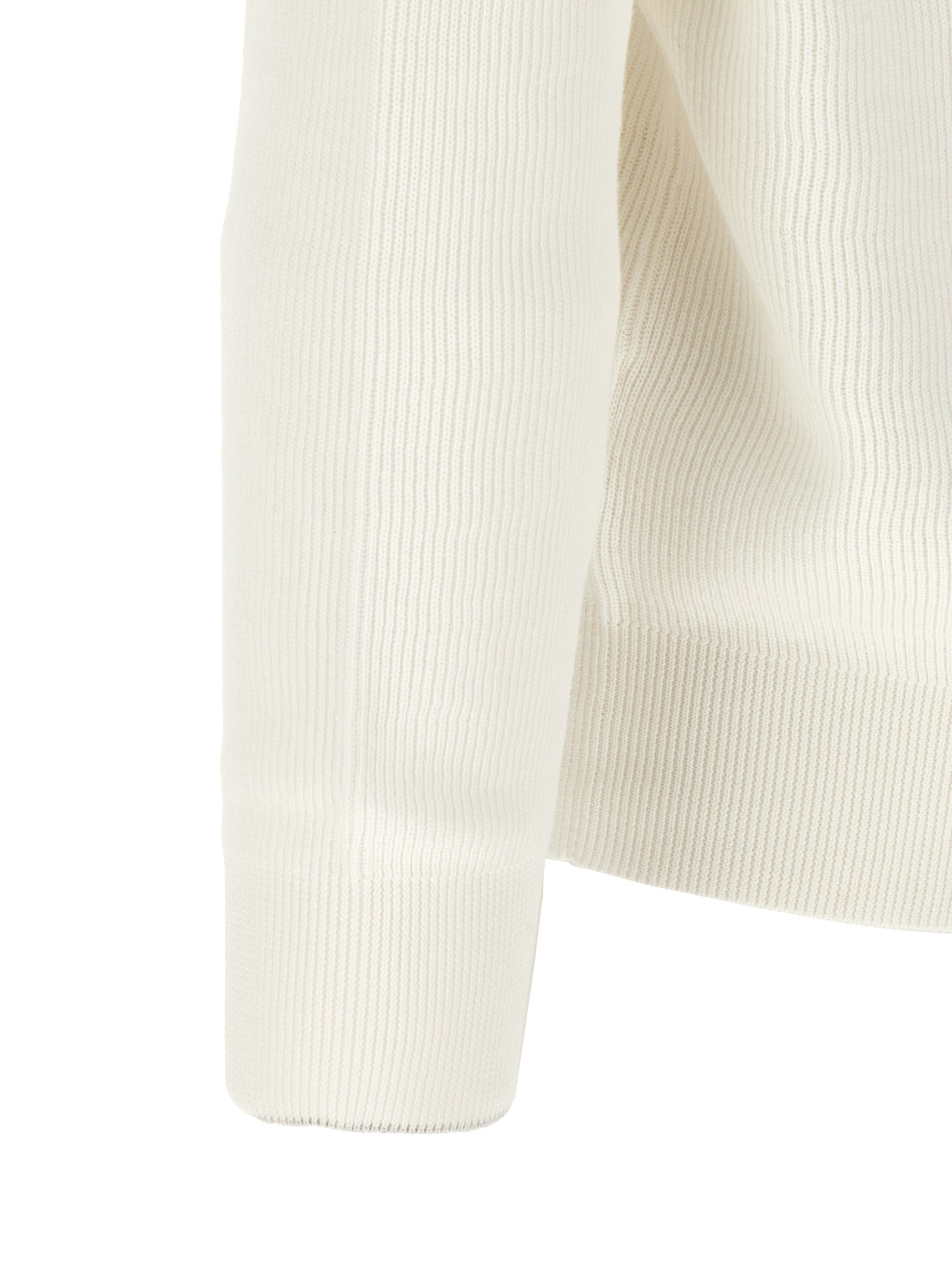 Cárdigan de algodón blanco Brunello Cucinelli