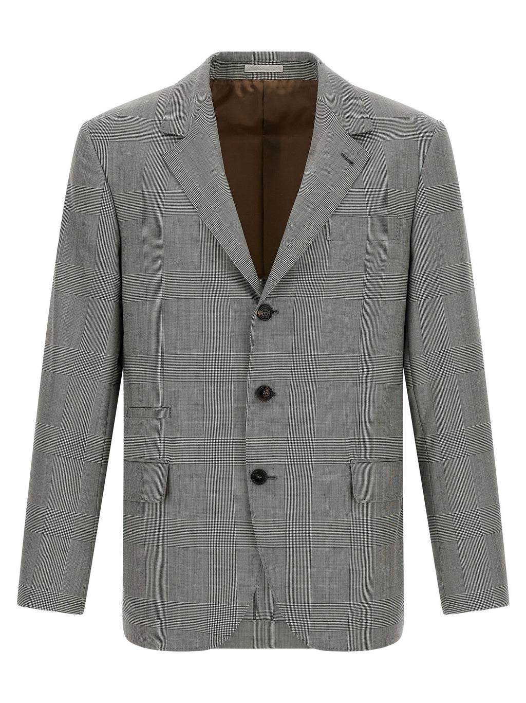 Brunello Cucinelli Gray Virgin Wool Blazer