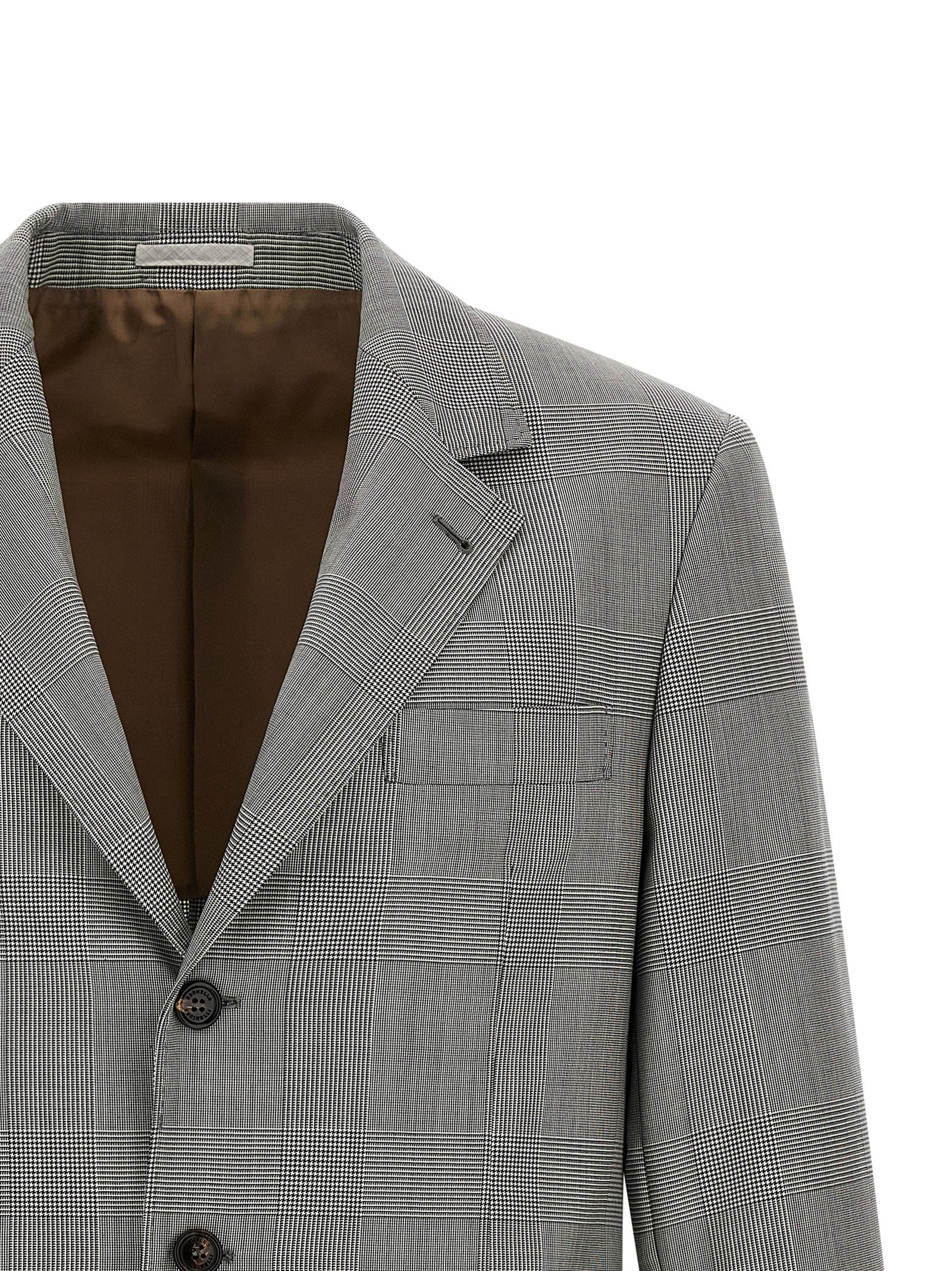 Brunello Cucinelli Gray Virgin Wool Blazer