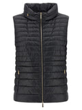 MooRER Black Polyester Sleeveless Jacket
