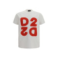 Camiseta de algodón blanca Dsquared²