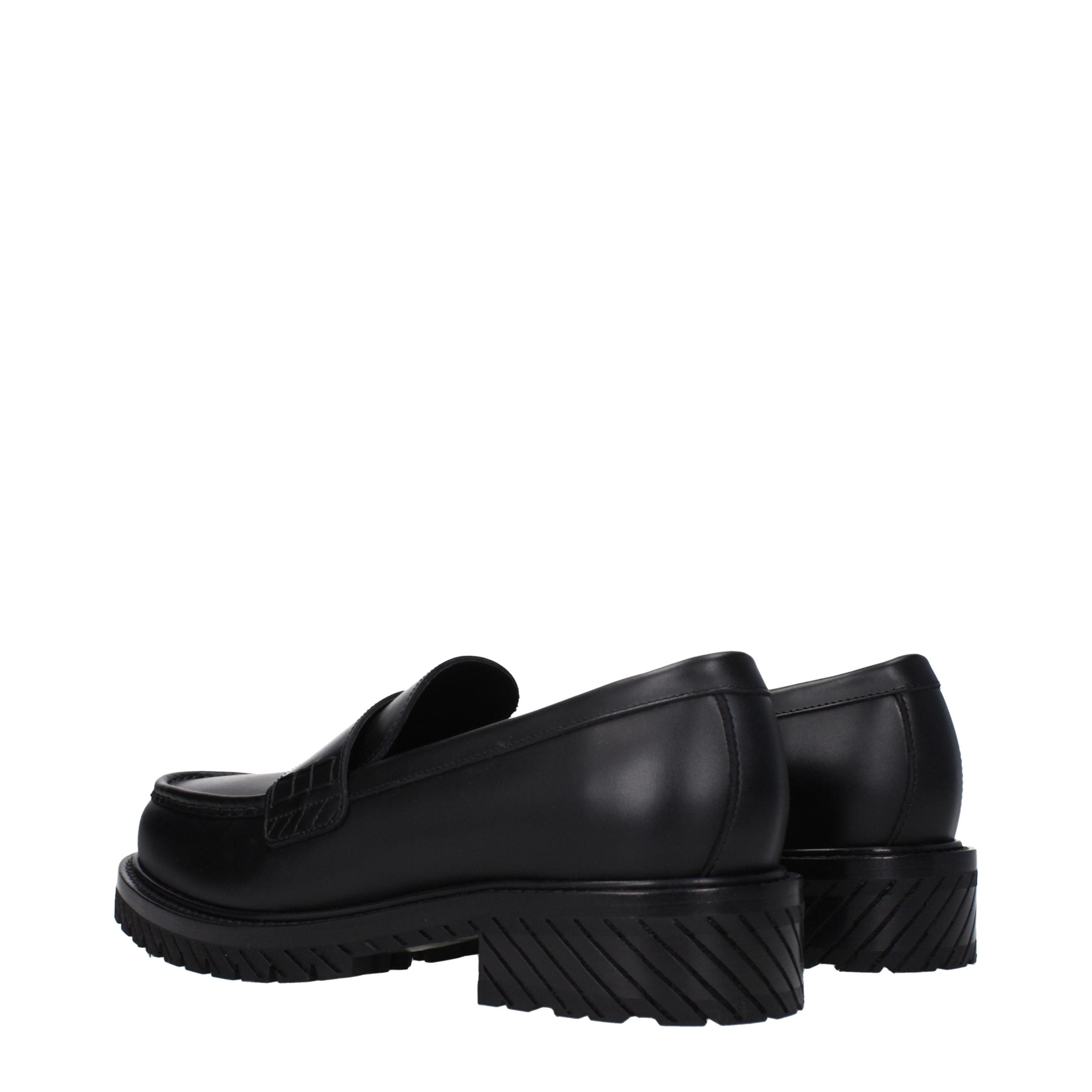 Mocasines sin cordones Off-White de piel negra