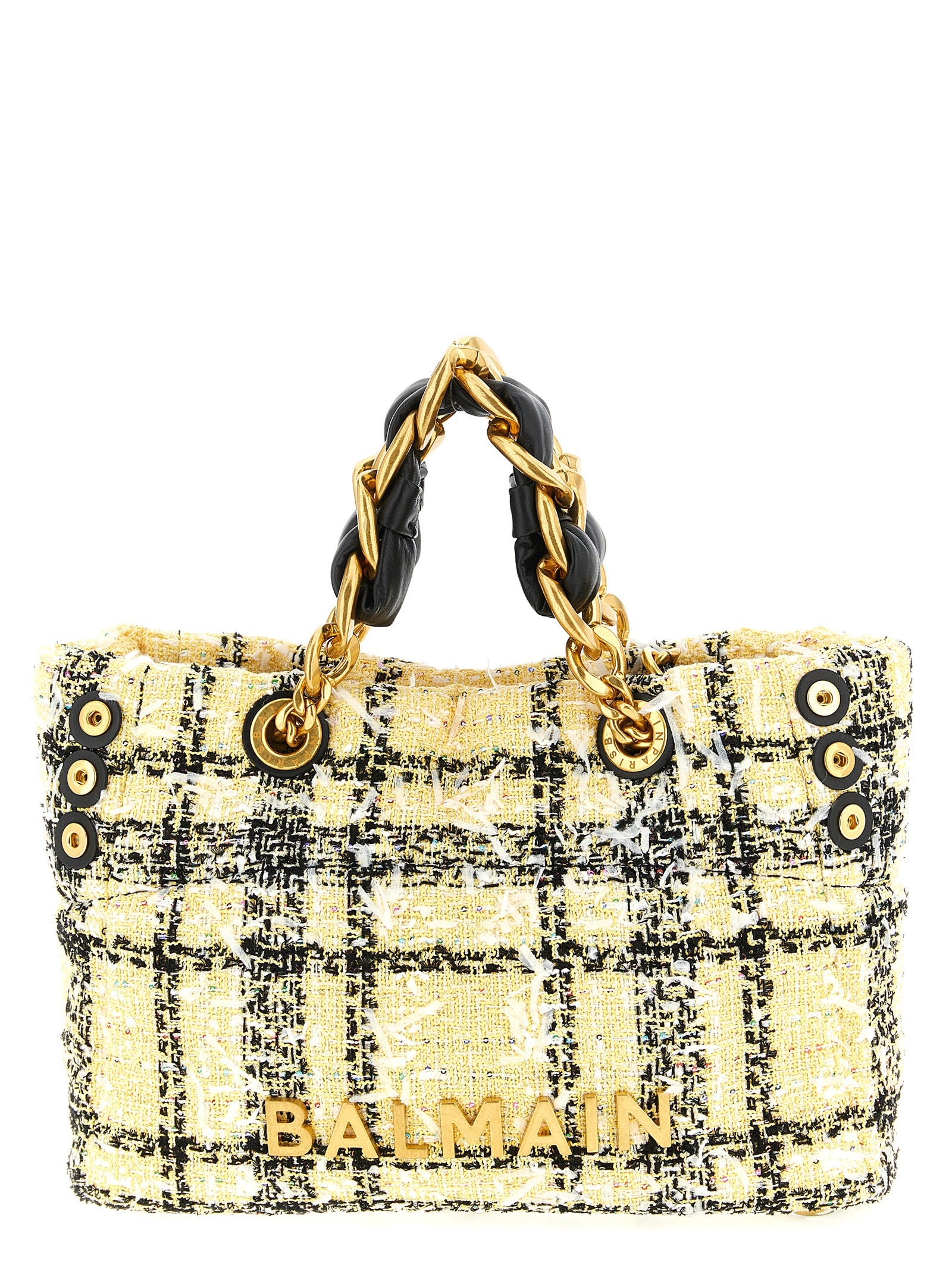 Bolso tote Balmain de poliéster multicolor