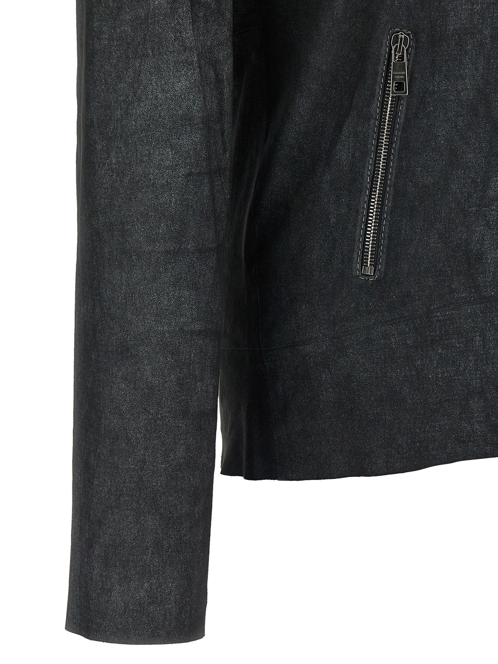 GIORGIO BRATO Black Lamb Leather Leather Jacket