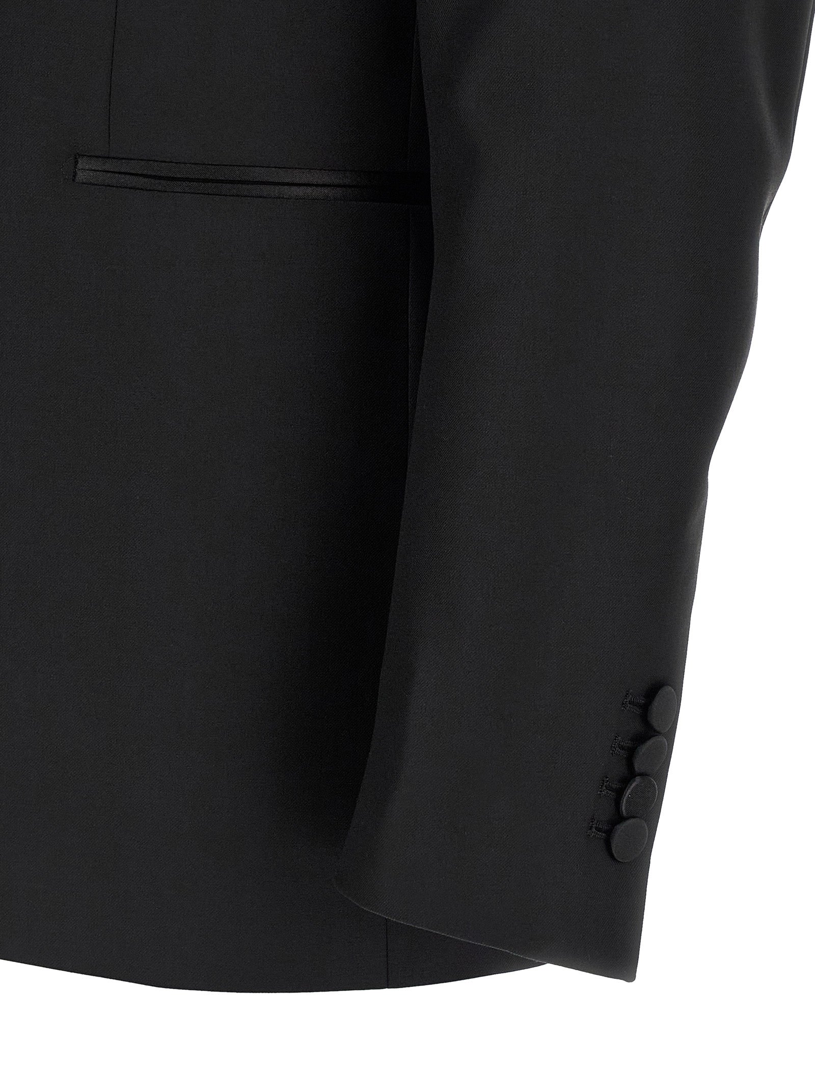 Traje de dos piezas Tagliatore negro de lana virgen