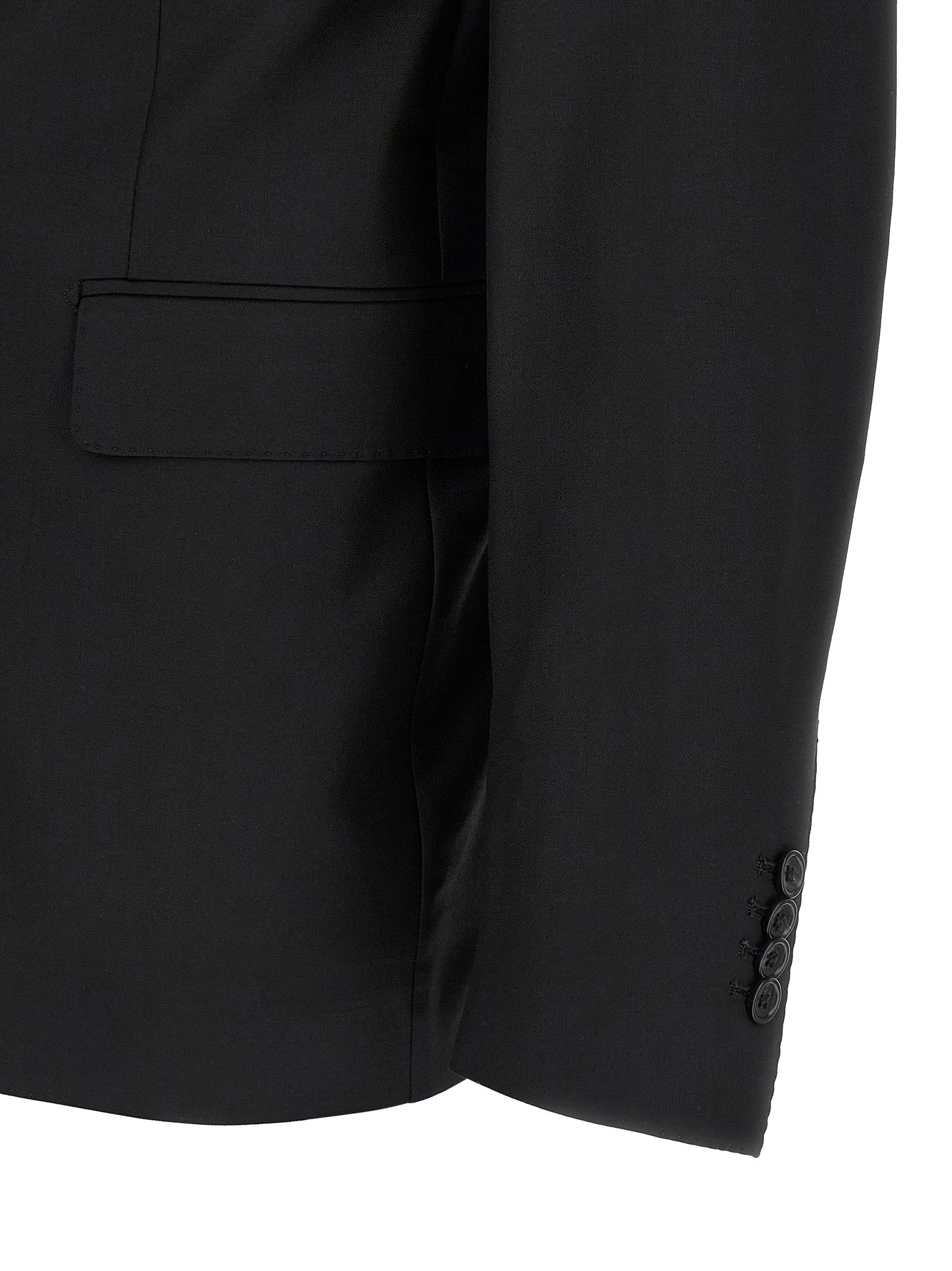 Traje de dos piezas Tagliatore de lana virgen negra