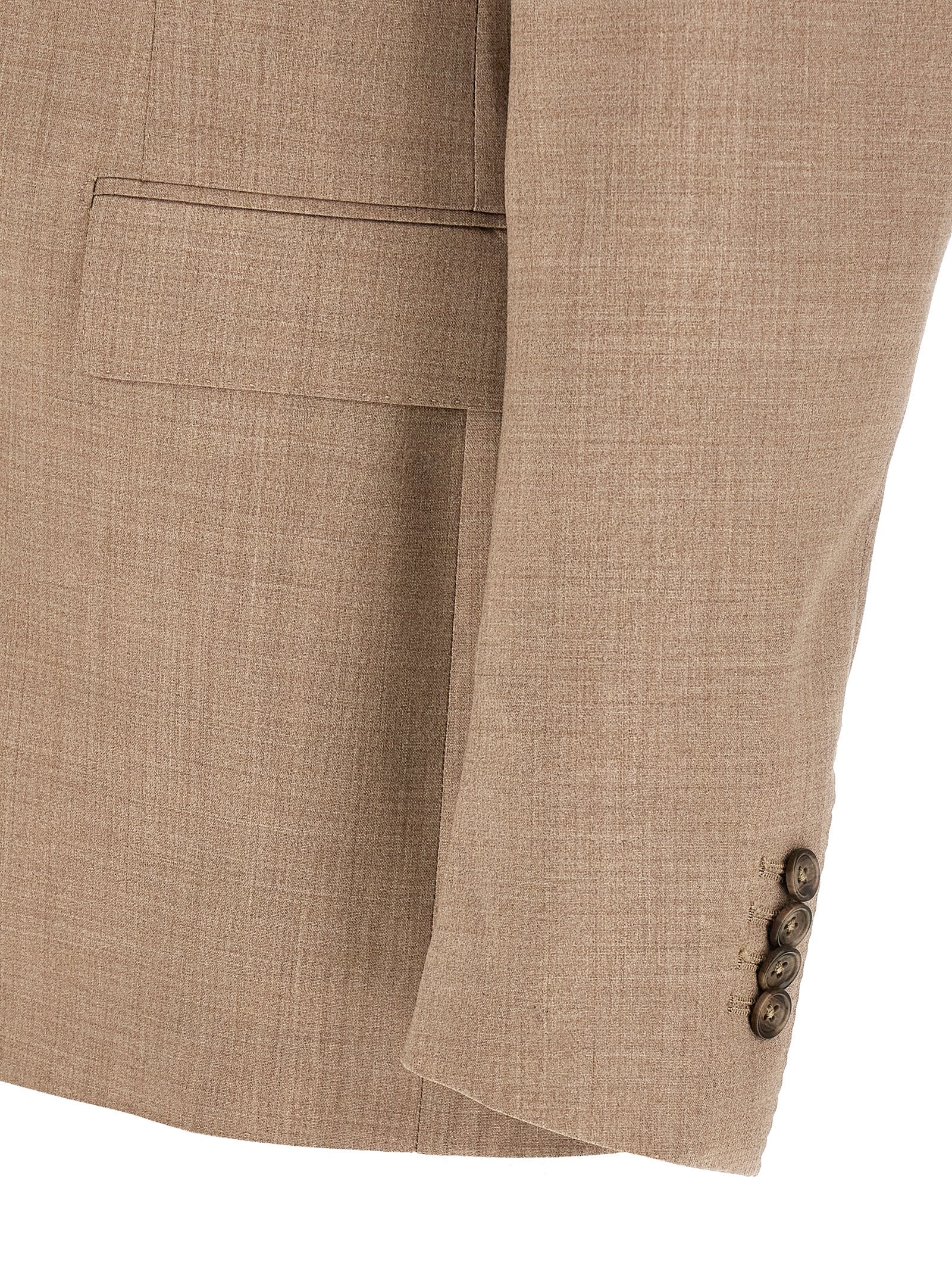 Traje de dos piezas Tagliatore de lana virgen beige