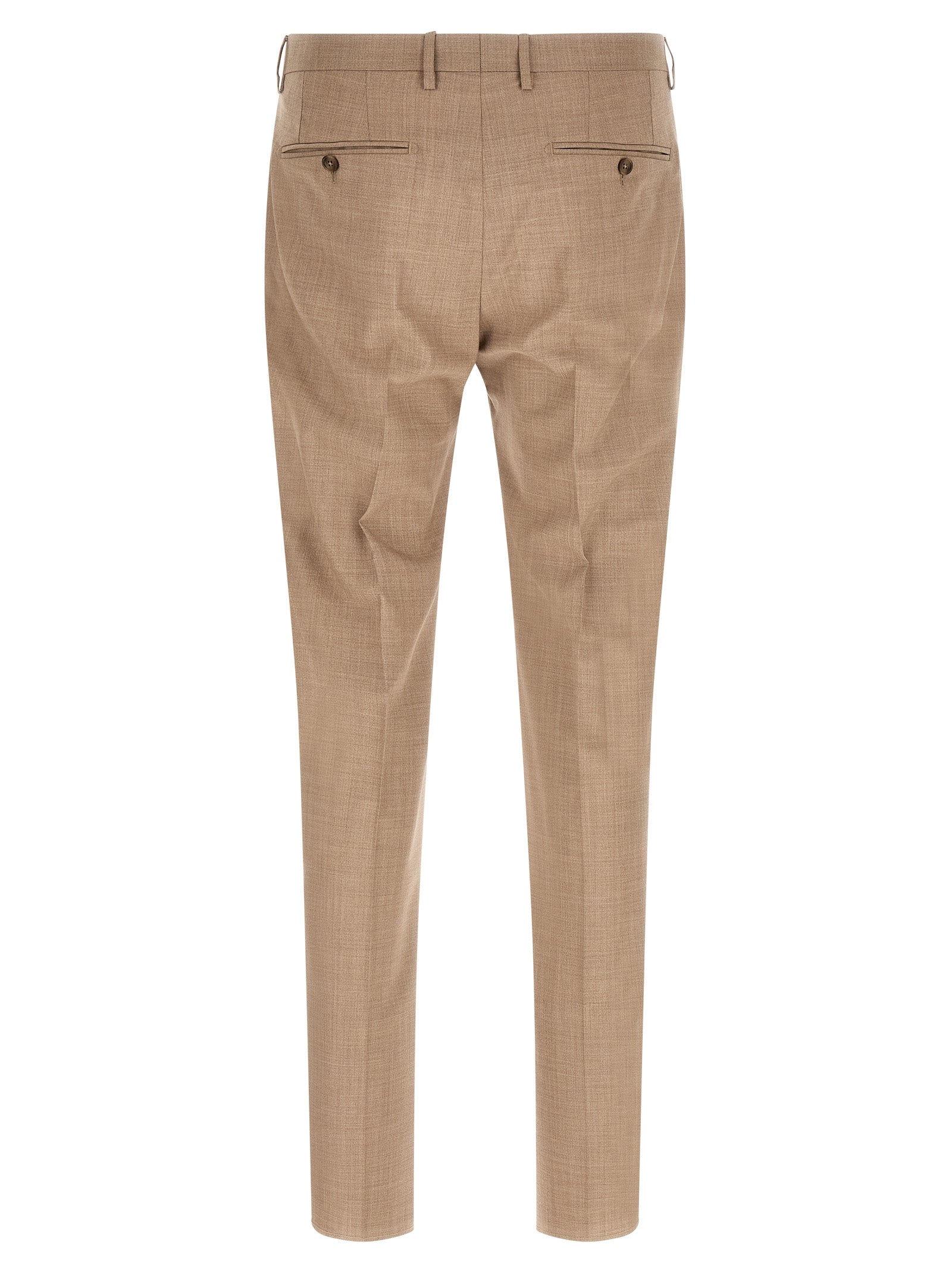 Traje de dos piezas Tagliatore de lana virgen beige