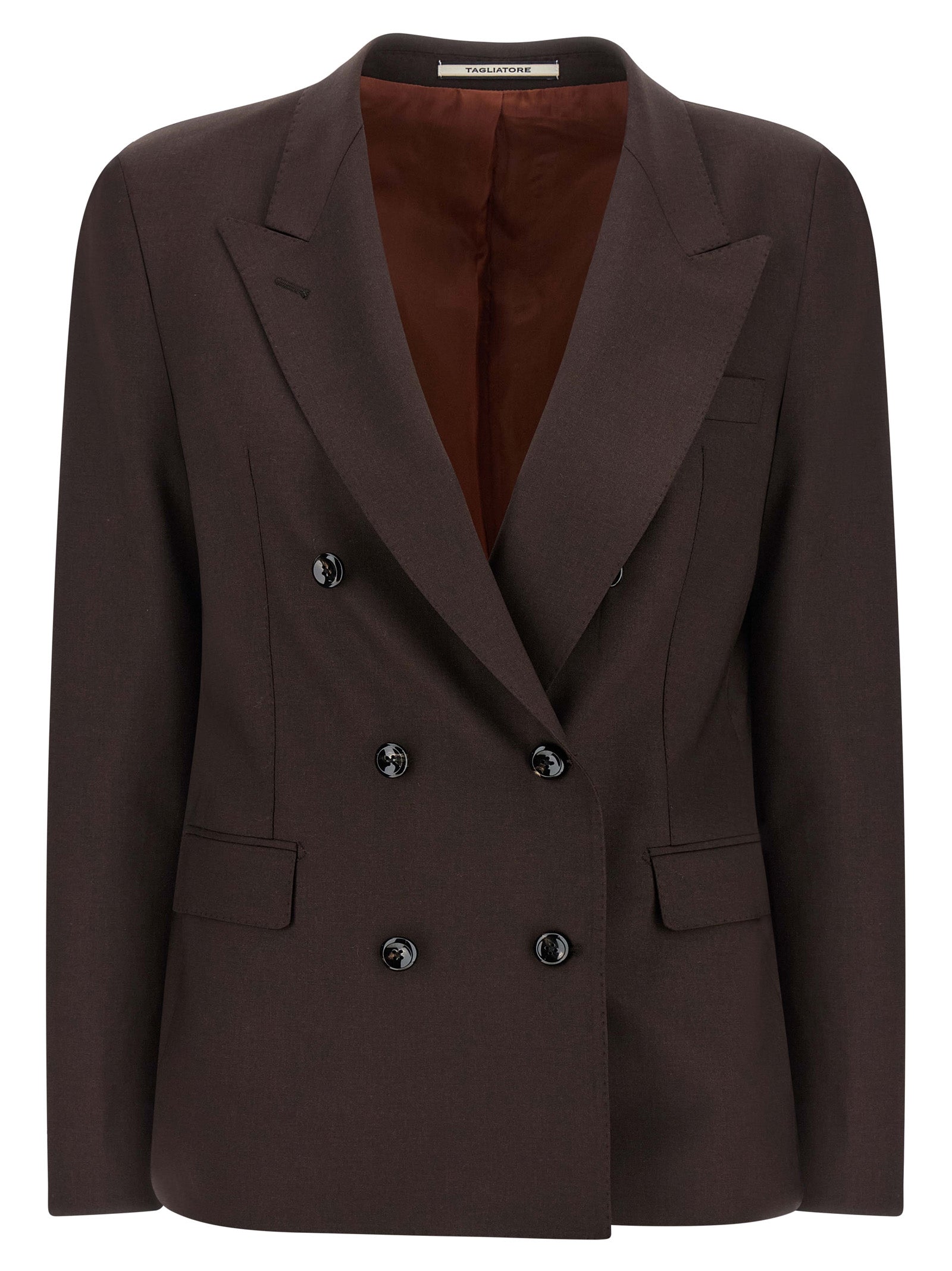 Blazer Tagliatore marrón de lana virgen