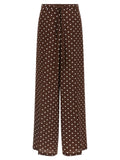 P.A.R.O.S.H. Brown Silk Casual Pants