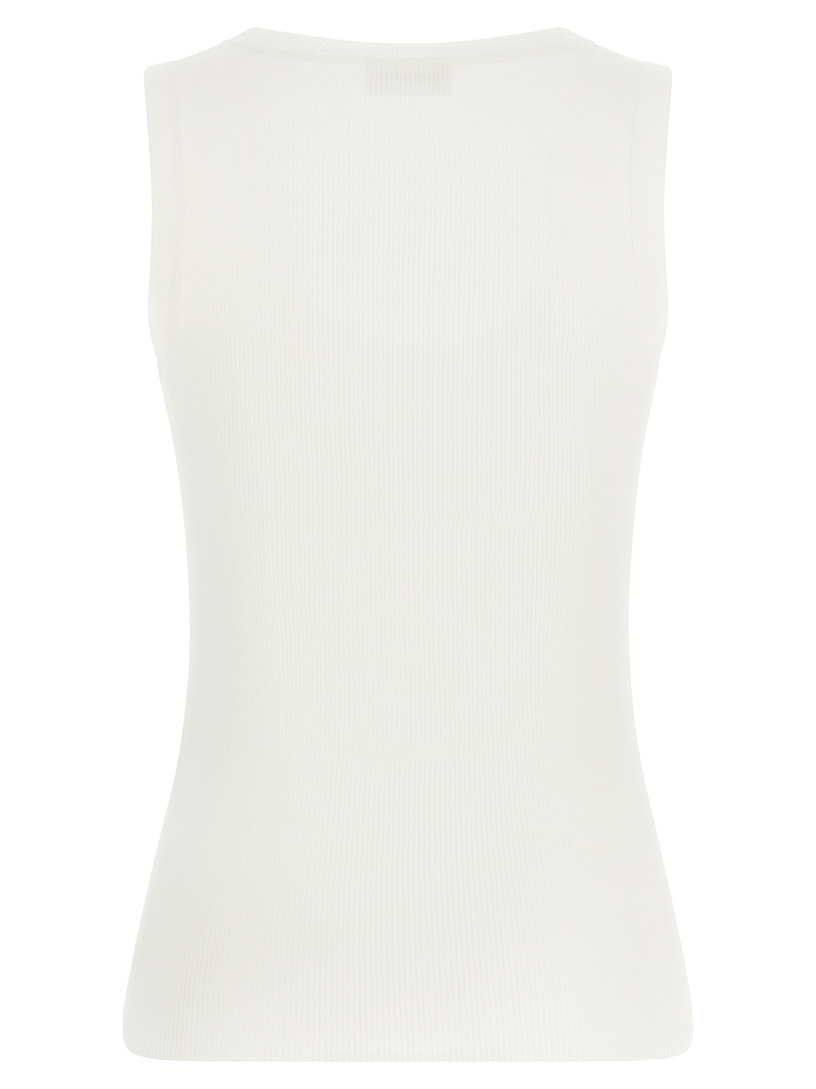 Camiseta sin mangas de algodón blanco P.A.R.O.S.H.