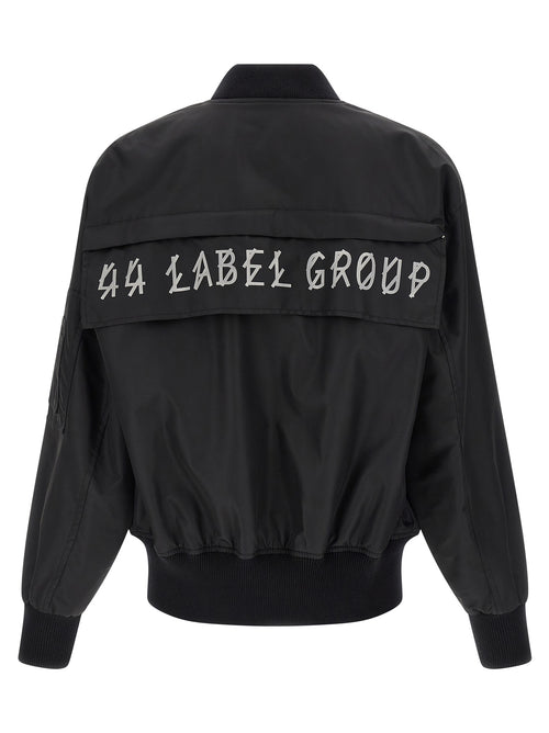 44 Label Group Cazadora bomber de poliamida negra