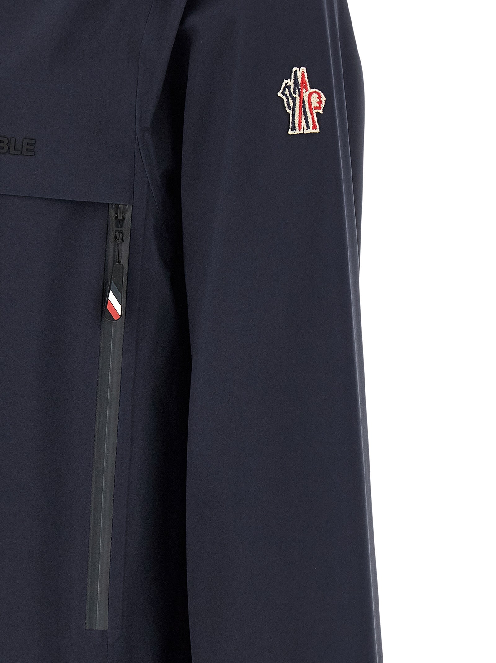 Chaqueta Moncler Grenoble de caparazón de poliamida azul
