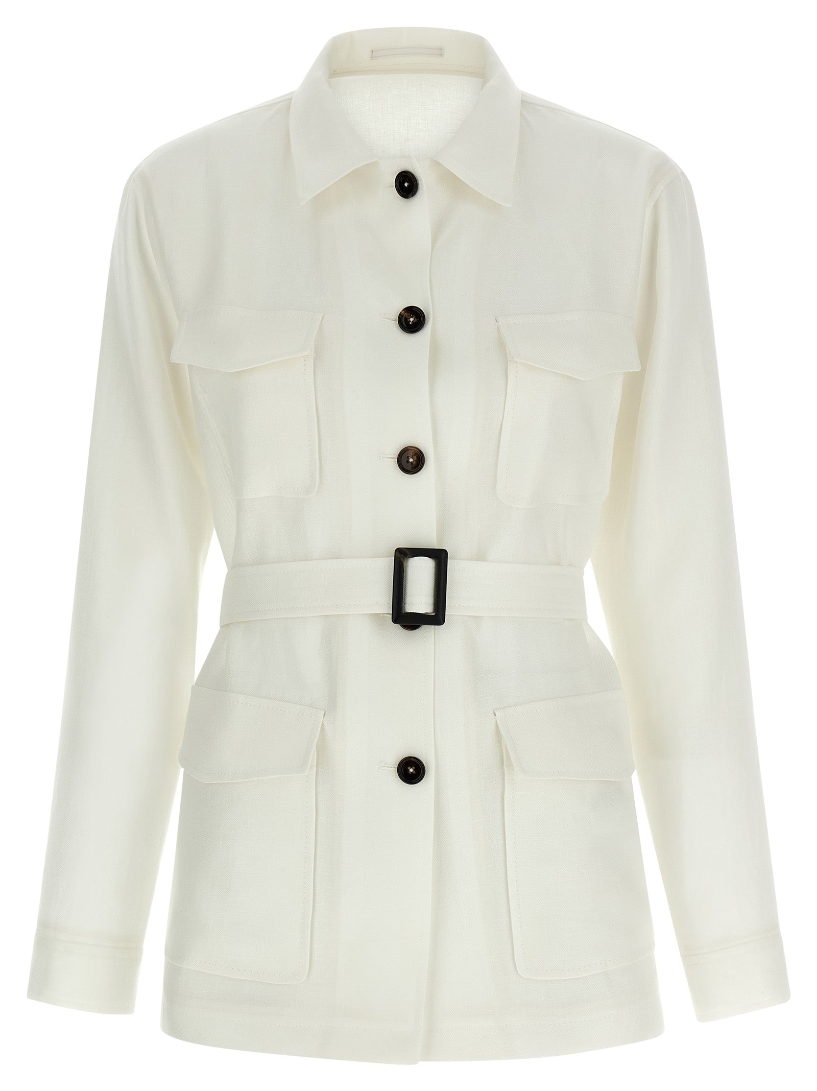 Chaqueta Tagliatore Blanca de Lino Sin Forro