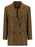 Alberto Biani Brown Silk Blazer