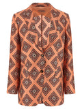 Alberto Biani Multicolor Silk Blazer