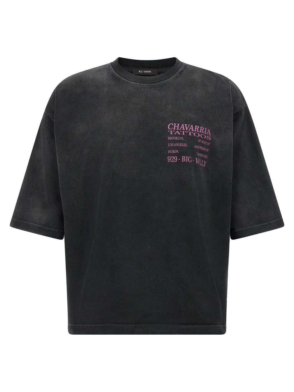 WILLY CHAVARRIA Black Cotton T-Shirt