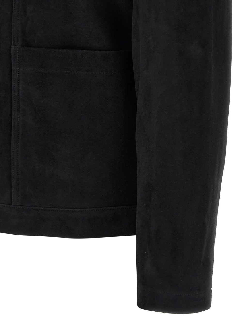 GIORGIO BRATO Black Suede Leather Leather Jacket