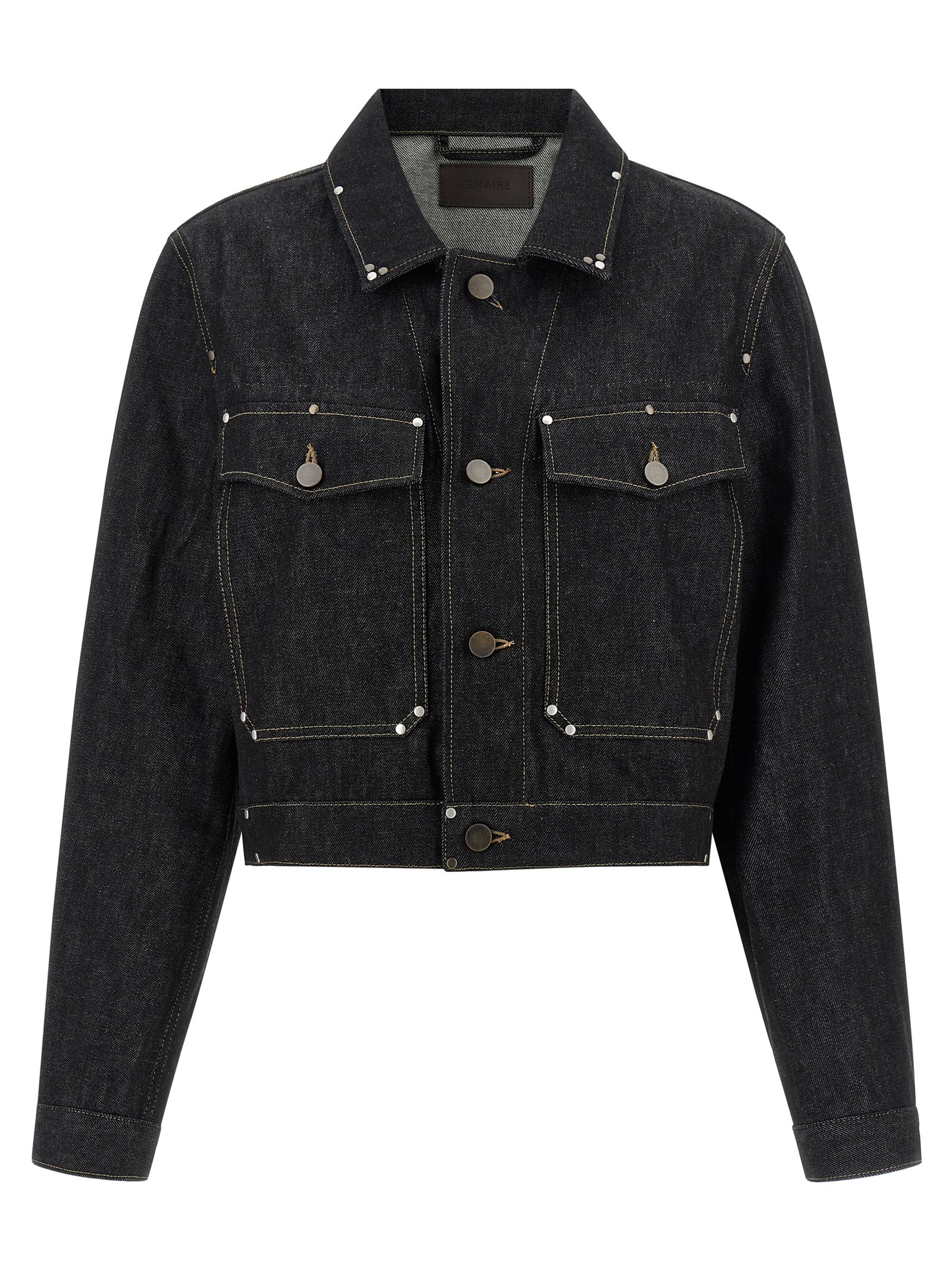 Chaqueta vaquera de algodón negro Lemaire