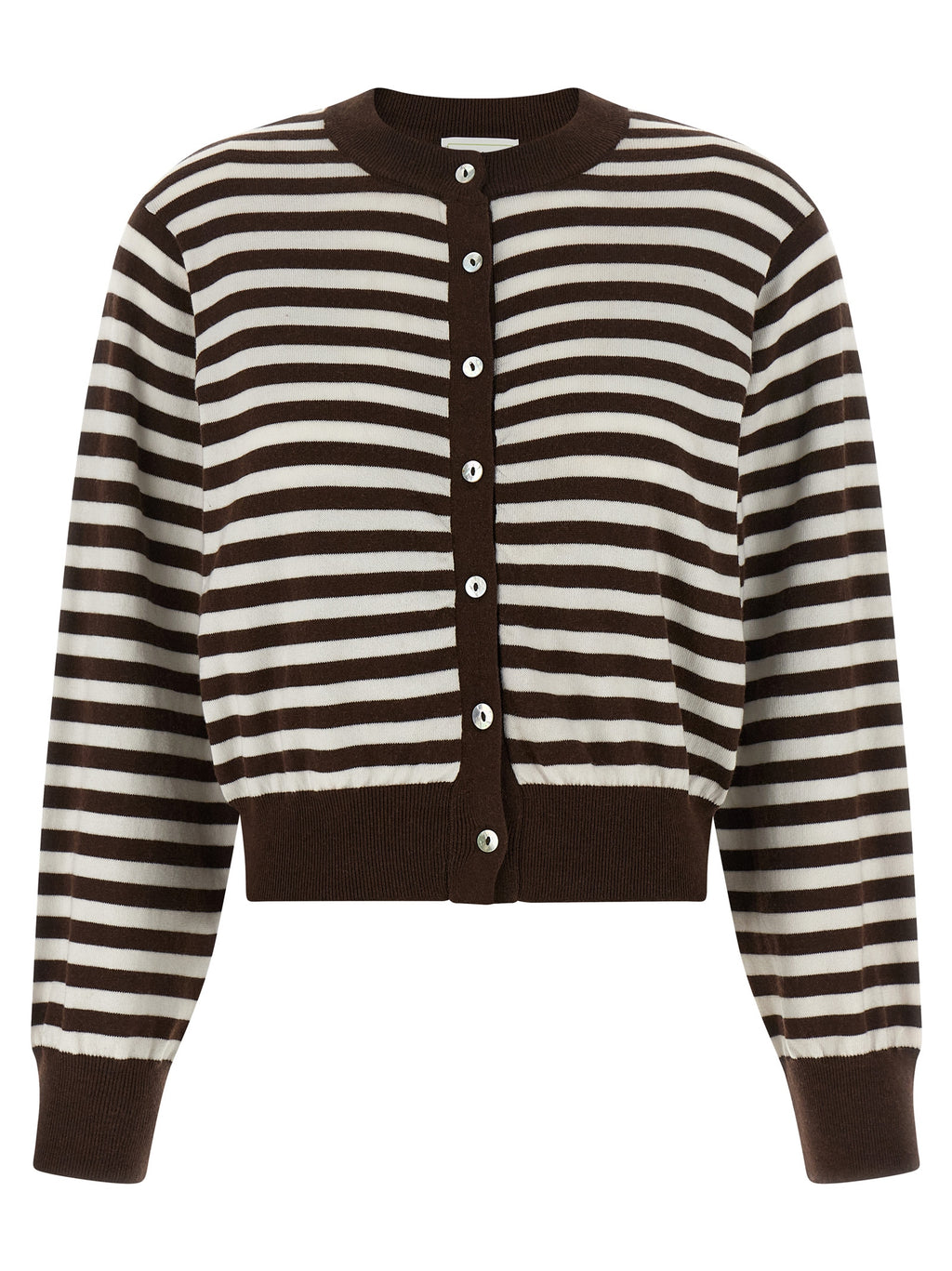 BE YOU Brown Cotton Cardigan