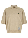 Maison Mihara Yasuhiro Beige Cotton Polo Shirt