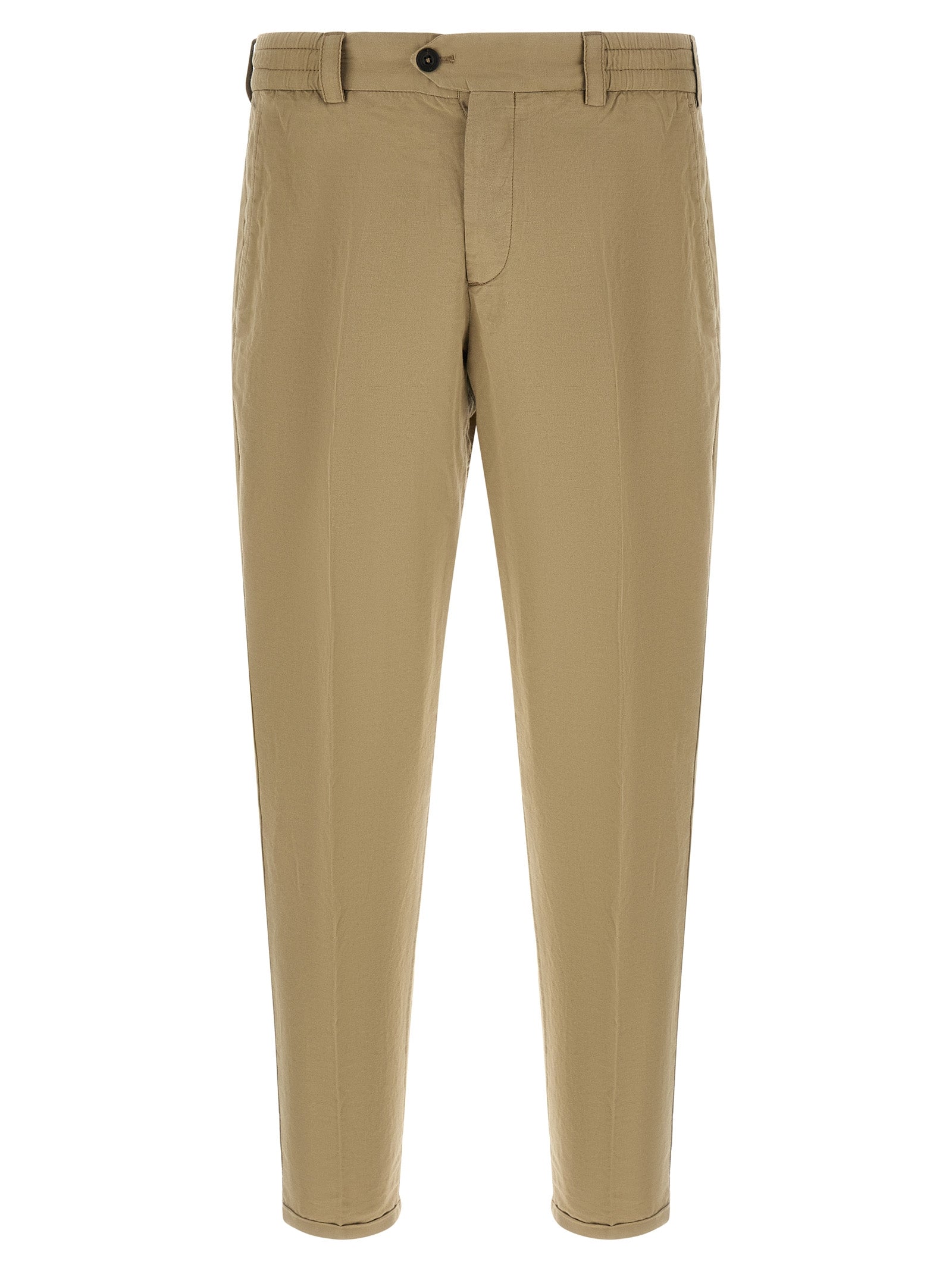 Pantalones casuales de lino beige PT Torino