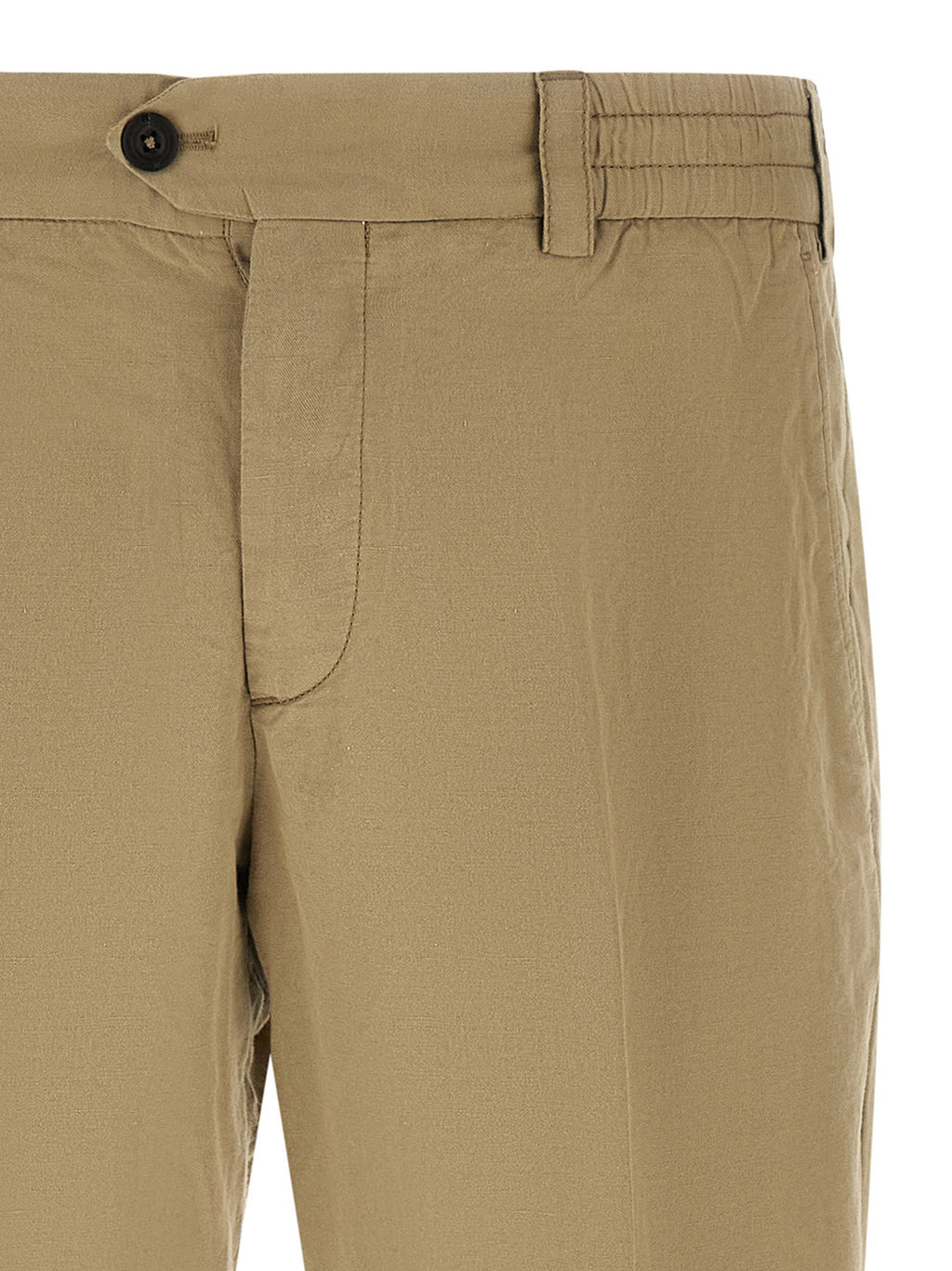 Pantalones casuales de lino beige PT Torino