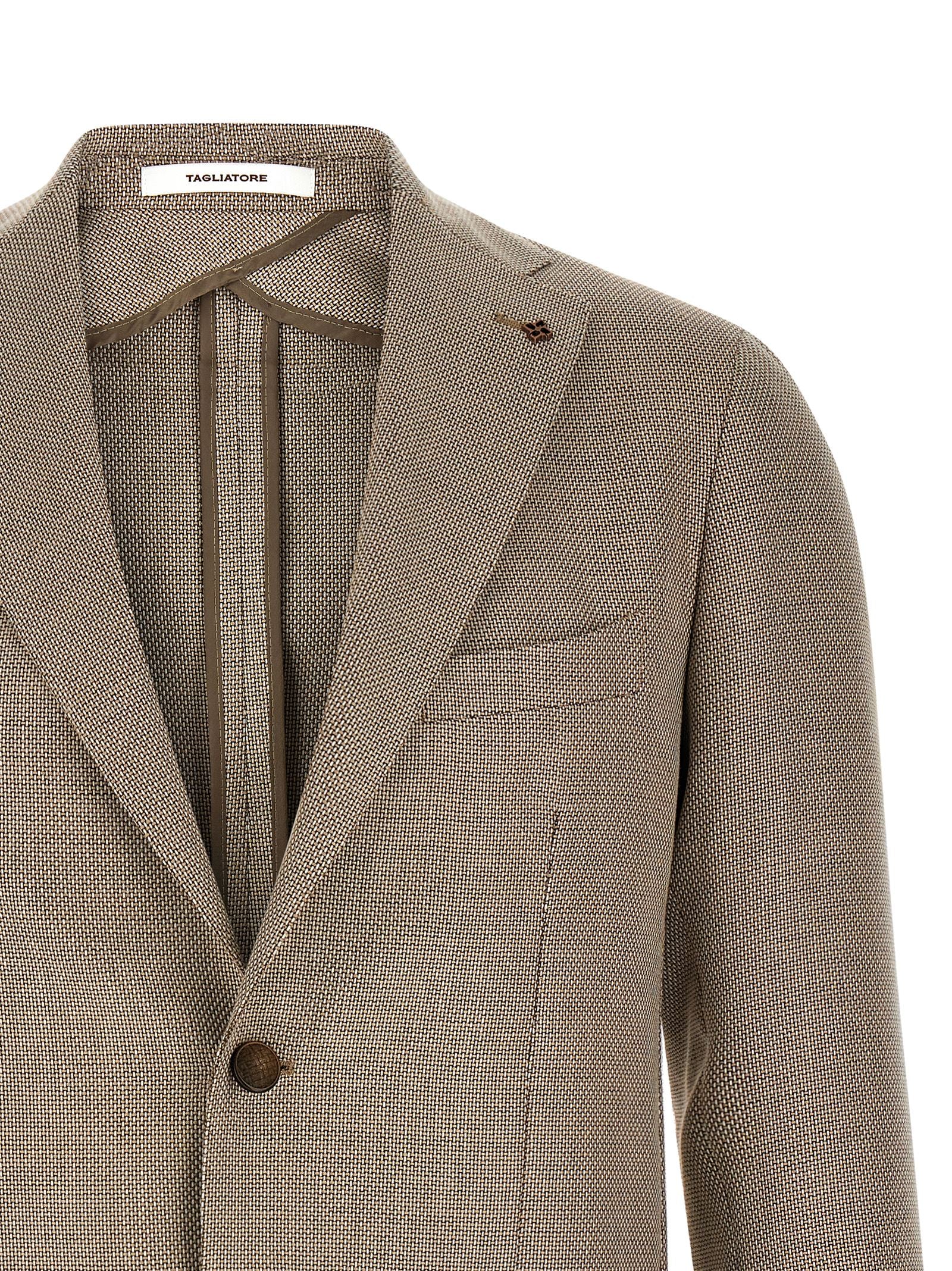 Blazer Tagliatore marrón de algodón