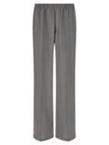 CELLAR DOOR Gray Polyester Casual Pants