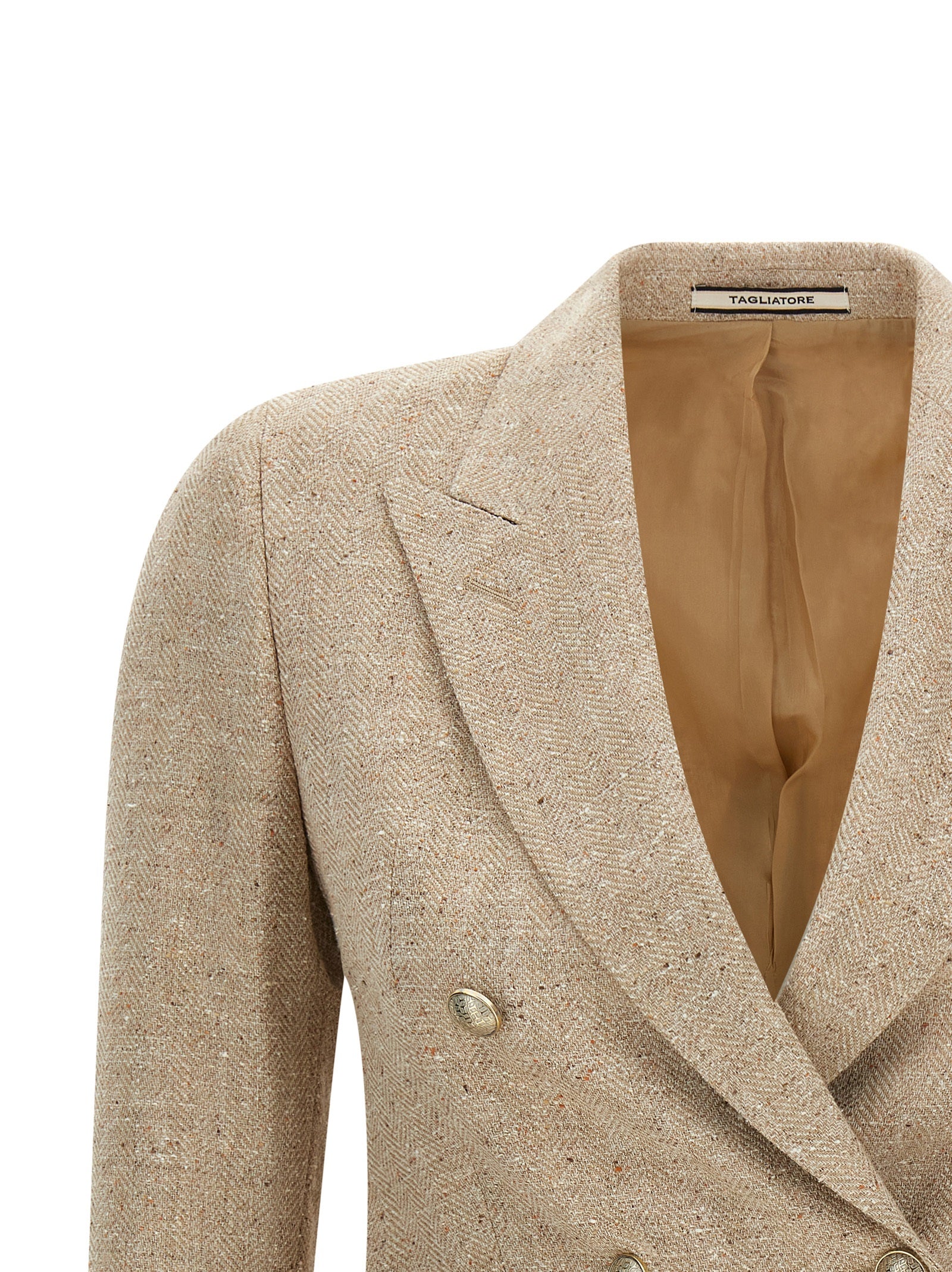 Blazer de algodón beige Tagliatore