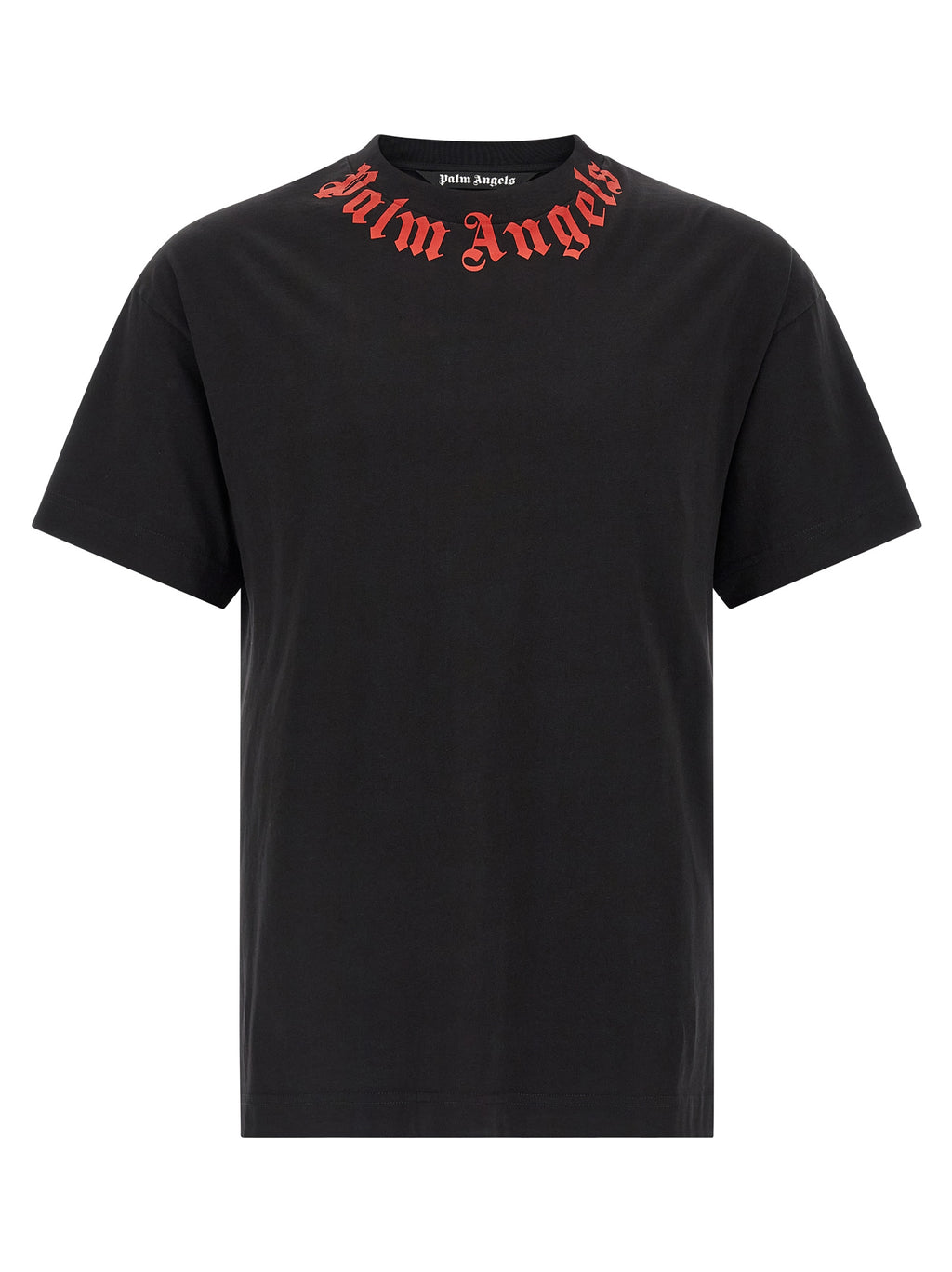 Camiseta de algodón negra Palm Angels