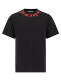 Camiseta de algodón negra Palm Angels