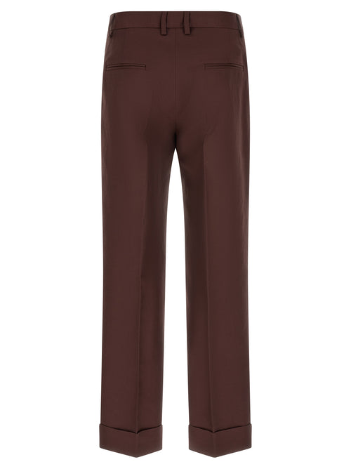 Pantalon décontracté Alberto Biani marron en viscose