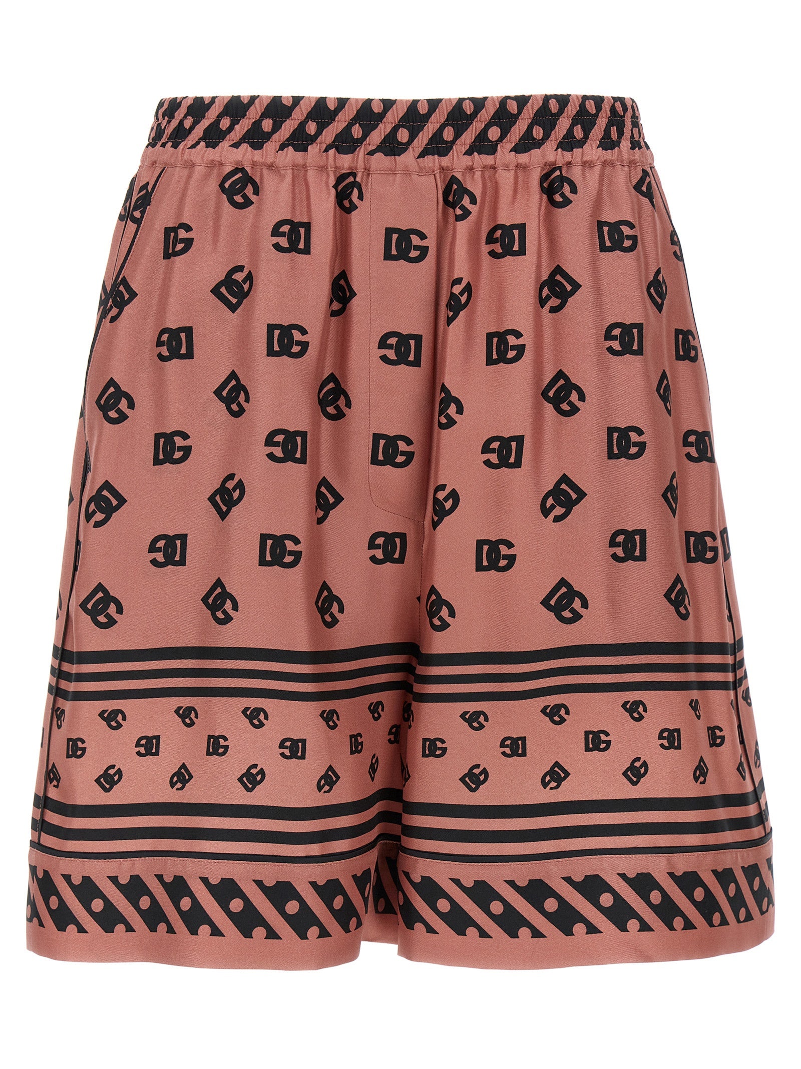 Dolce & Gabbana Bermuda de seda multicolor