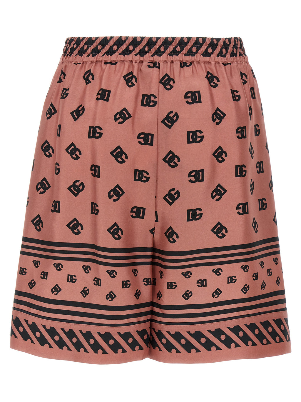 Dolce & Gabbana Bermuda de seda multicolor