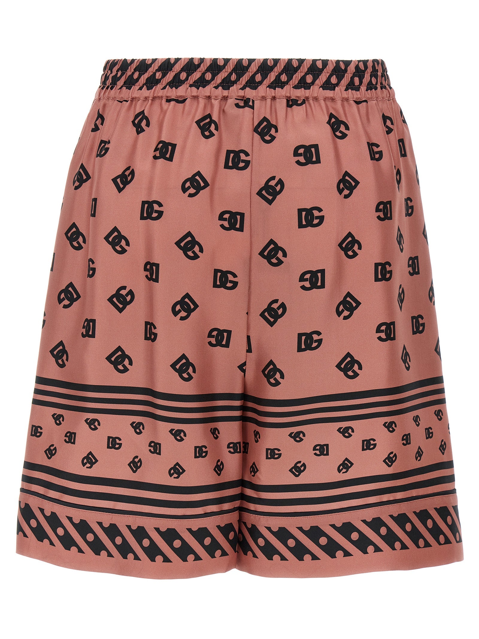 Dolce & Gabbana Bermuda de seda multicolor