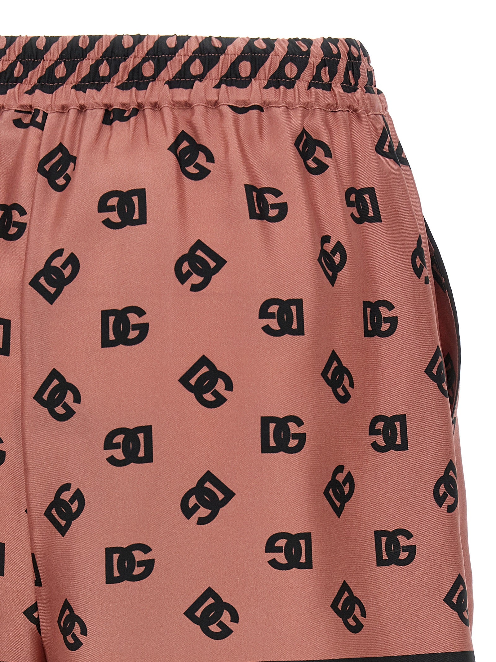 Dolce & Gabbana Bermuda de seda multicolor