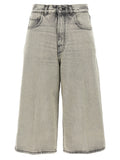 Haikure White Cotton Bermuda Shorts
