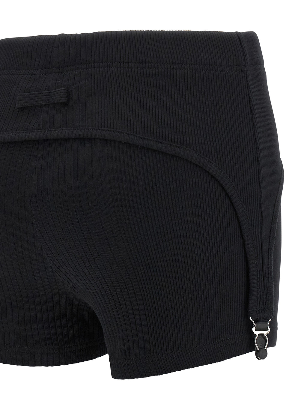 Jean Paul Gaultier Black Cotton Bermuda Shorts