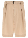 CELLAR DOOR Beige Polyester Bermuda Shorts