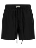 Entire Studios Black Cotton Bermuda Shorts