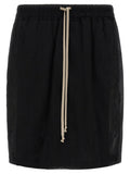 Pantalones cortos bermudas negros de algodón de Rick Owens