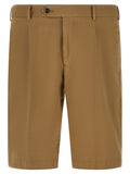 PT Torino Beige Cotton Bermuda Shorts