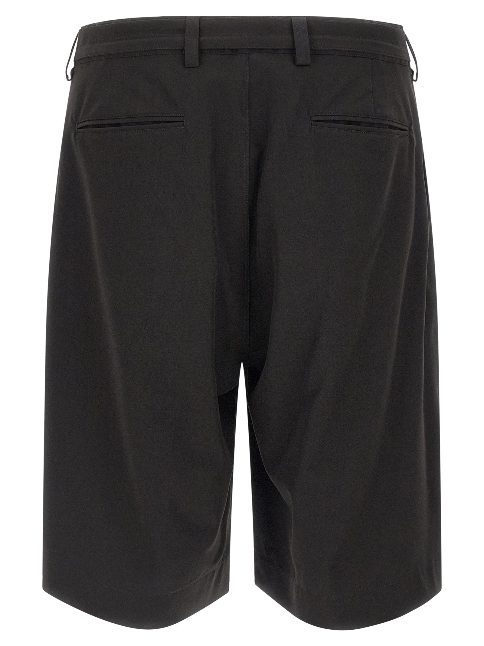 CELLAR DOOR Black Polyester Bermuda Shorts